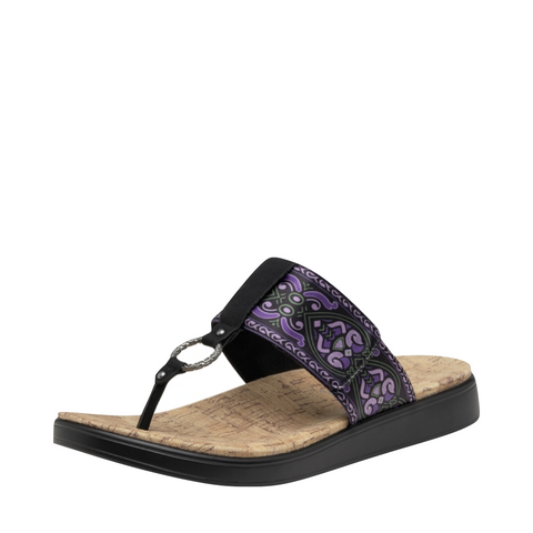 Alegria Women's Moxi Thong Sandal (Free Spirit Crow)