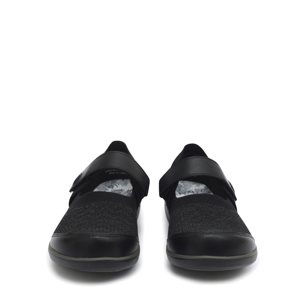 Alegria Women's TRAQ Qutie Slip Resistant Mary Jane in Black Multi