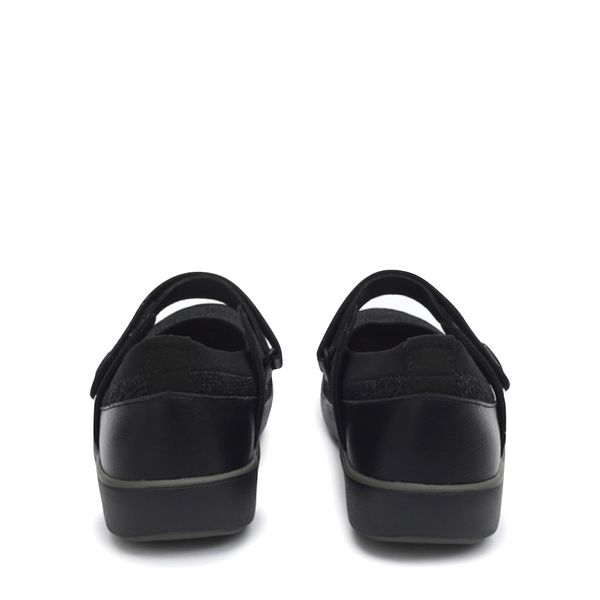 Alegria Women's TRAQ Qutie Slip Resistant Mary Jane in Black Multi