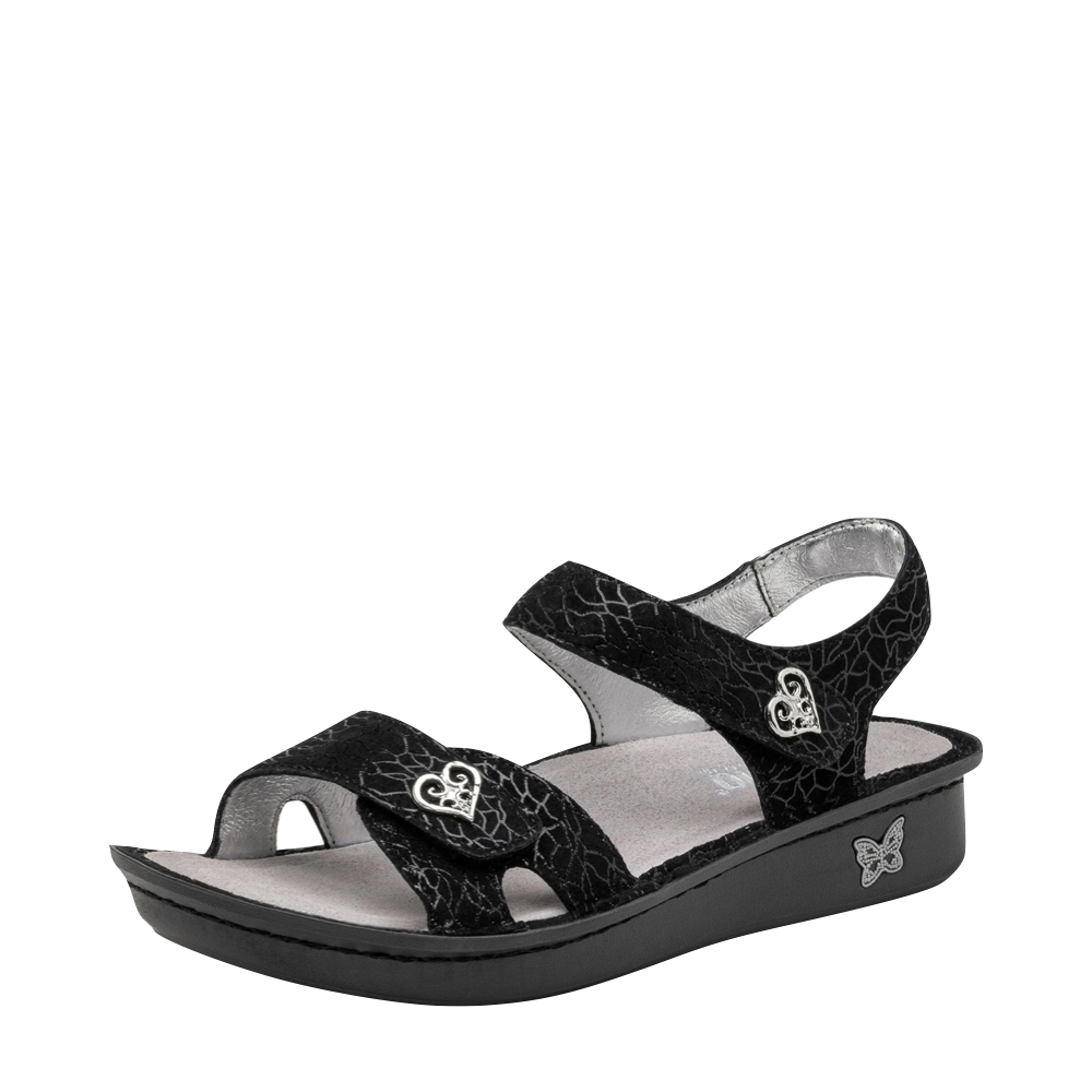 Alegria Women's Vienna Strap Sandal (Waverly Black)
