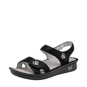 Alegria Women's Vienna Strap Sandal (Waverly Black)