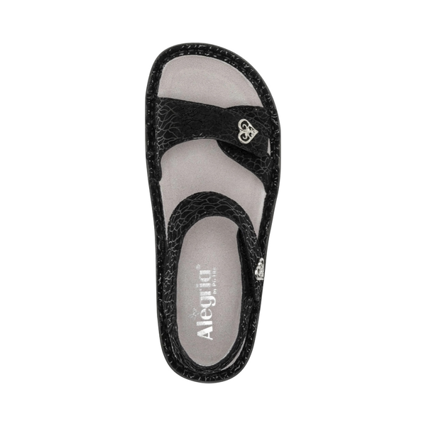Alegria Women's Vienna Strap Sandal (Waverly Black)