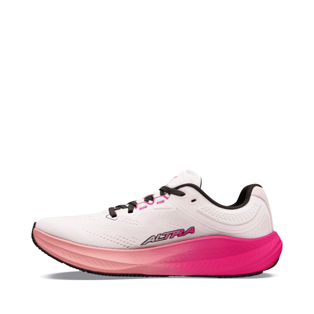 Side (left) view of Altra Turin 9 Sneaker for women.