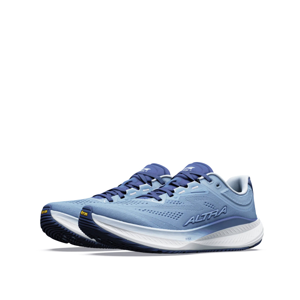 Mudguard and Toe view of Altra Torin 9 Sneaker for women.
