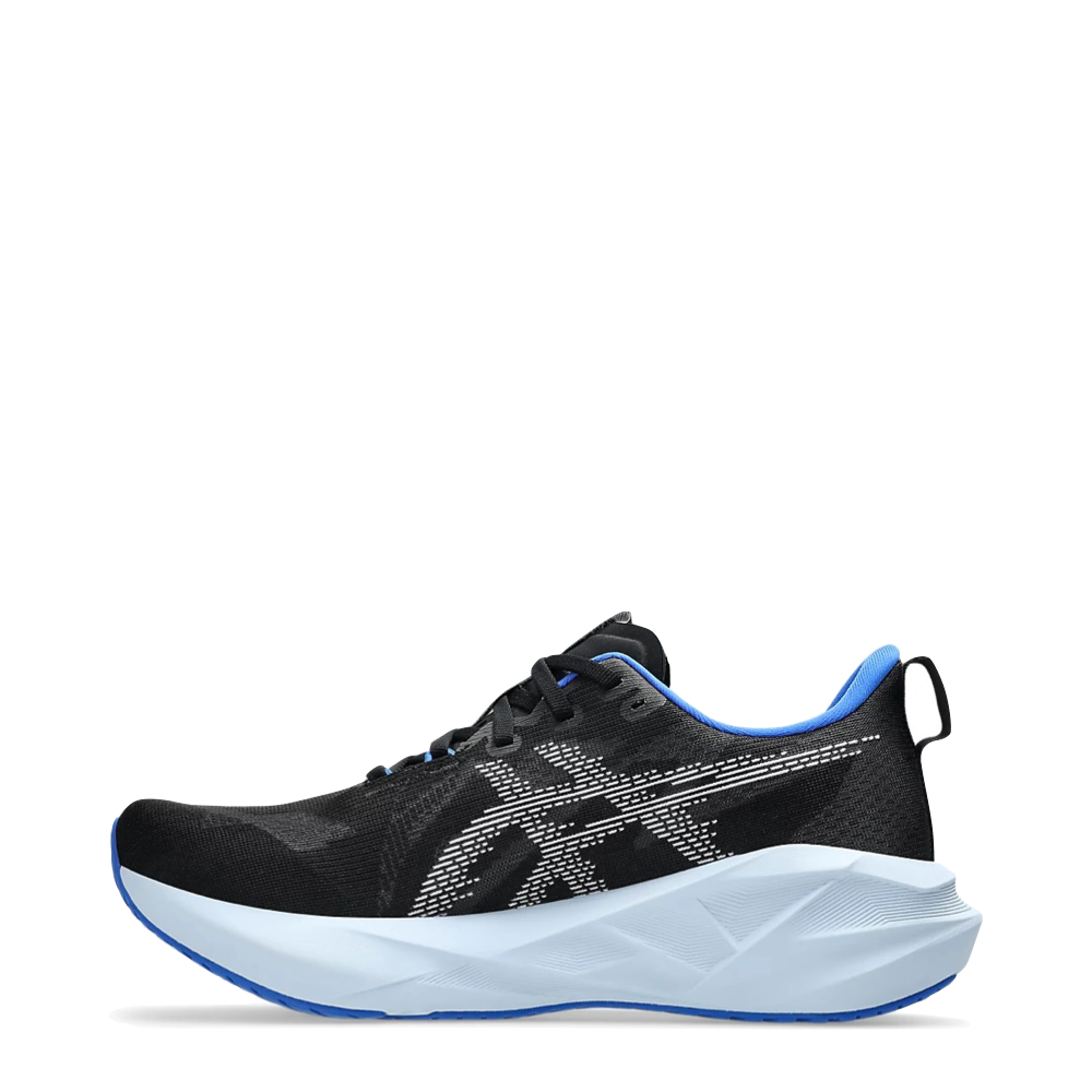 Side (left) view of Asics Novablast 5 Sneaker for men.