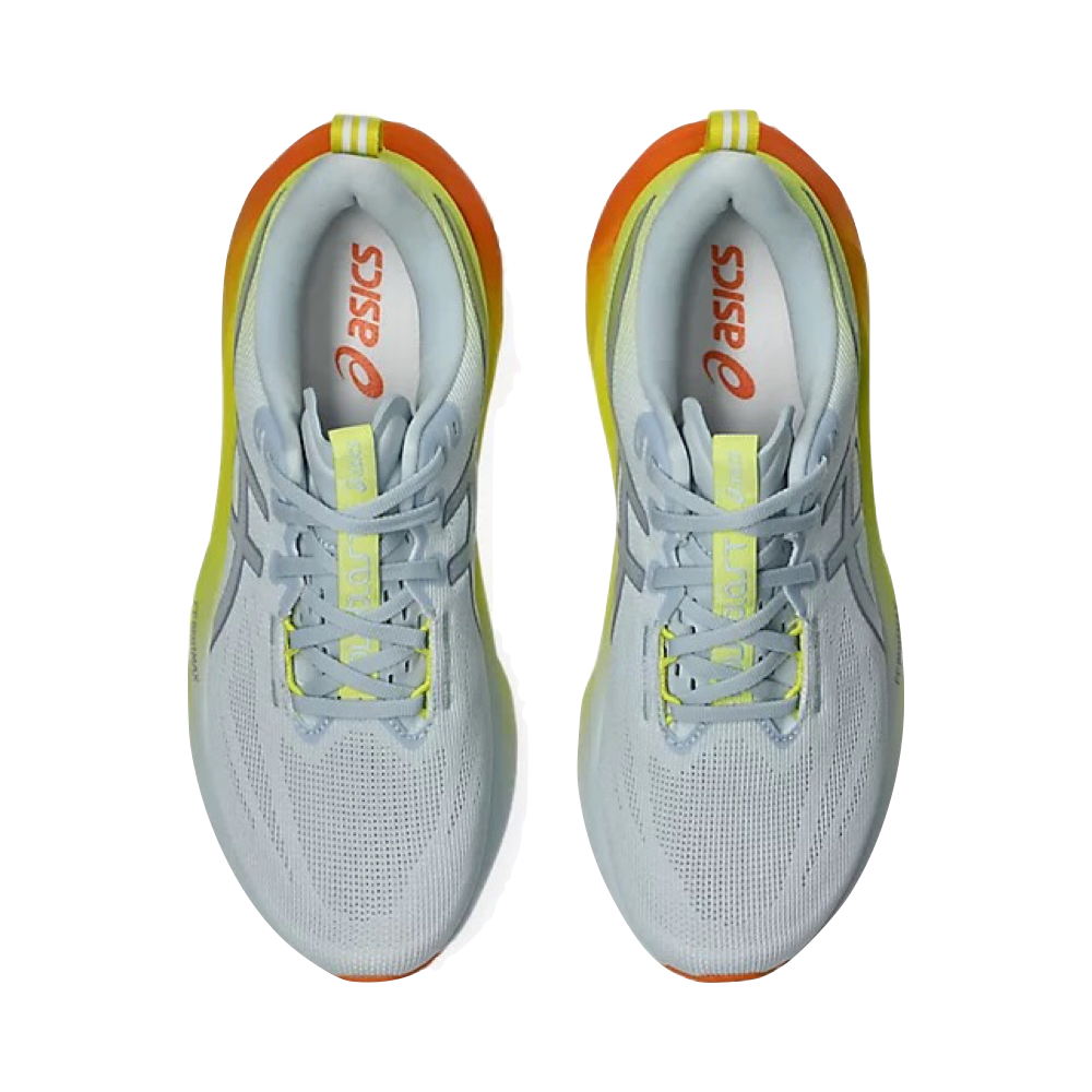 Top-down view of Asics Novablast 5 Sunny Sizzle Sneaker for men.