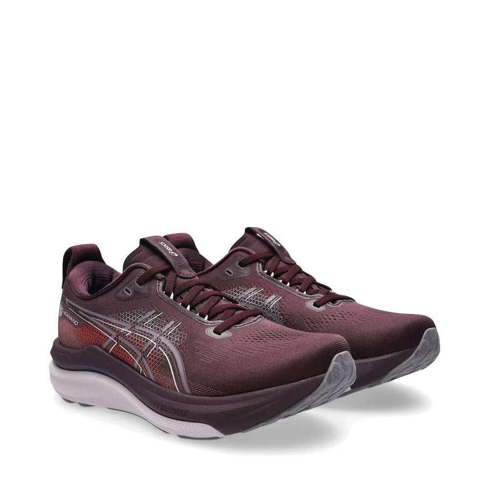 Mudguard and Toe view of Asics Gel-Kayano 33 Sneaker for women.