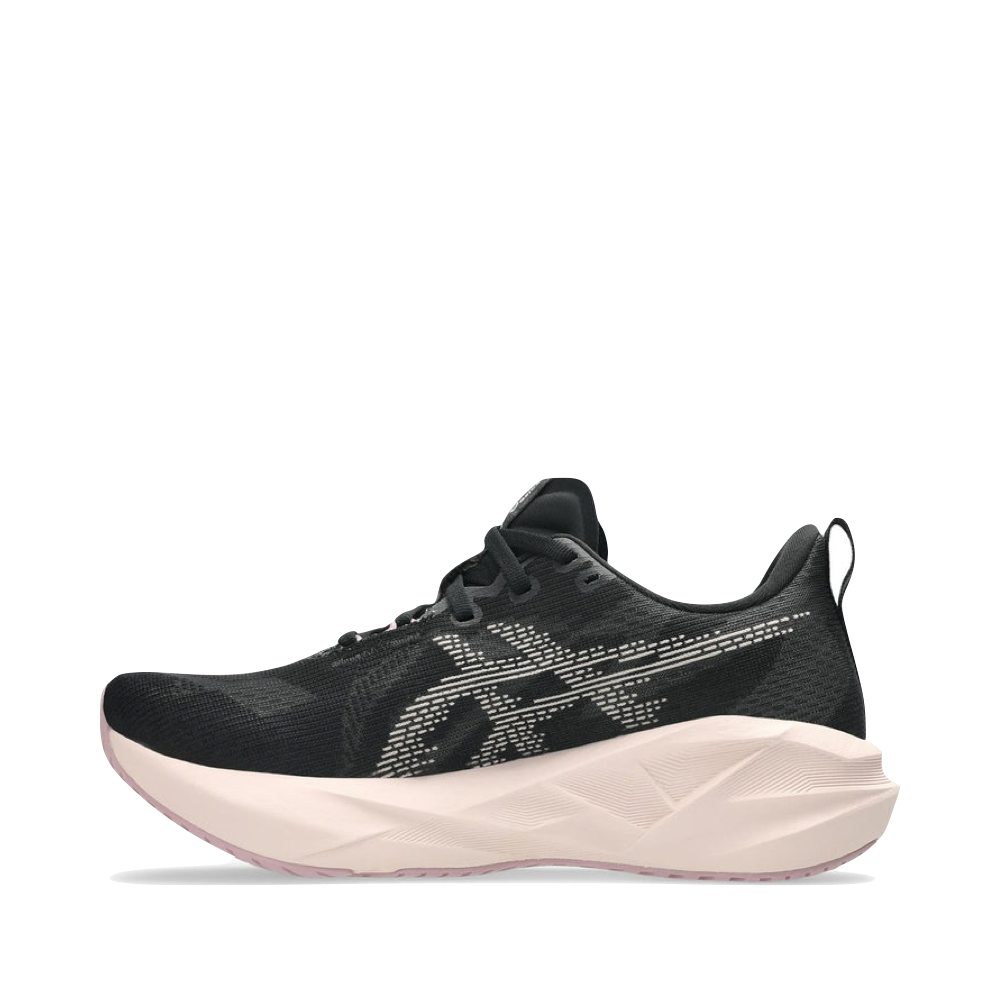 Side (left) view of Asics Novablast 5 Sneaker for women.