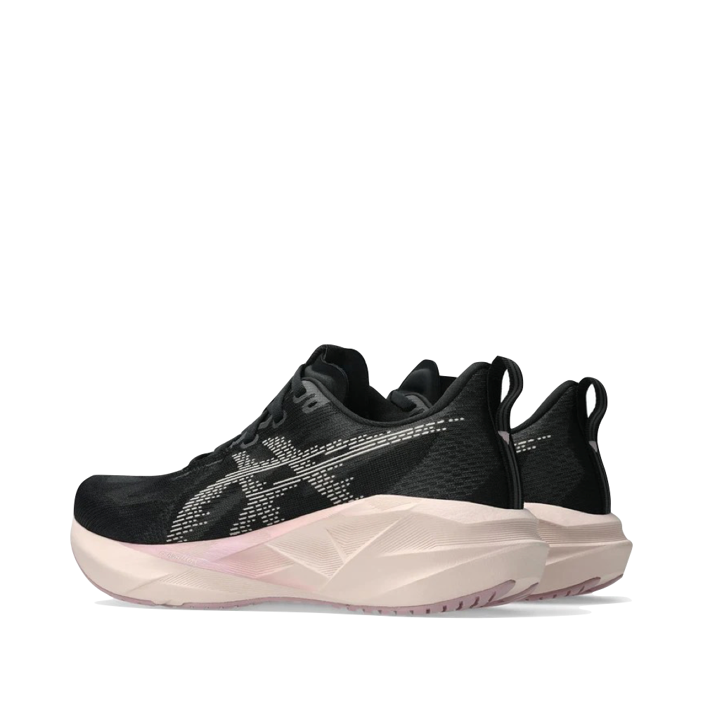 Heel view of Asics Novablast 5 Sneaker for women.