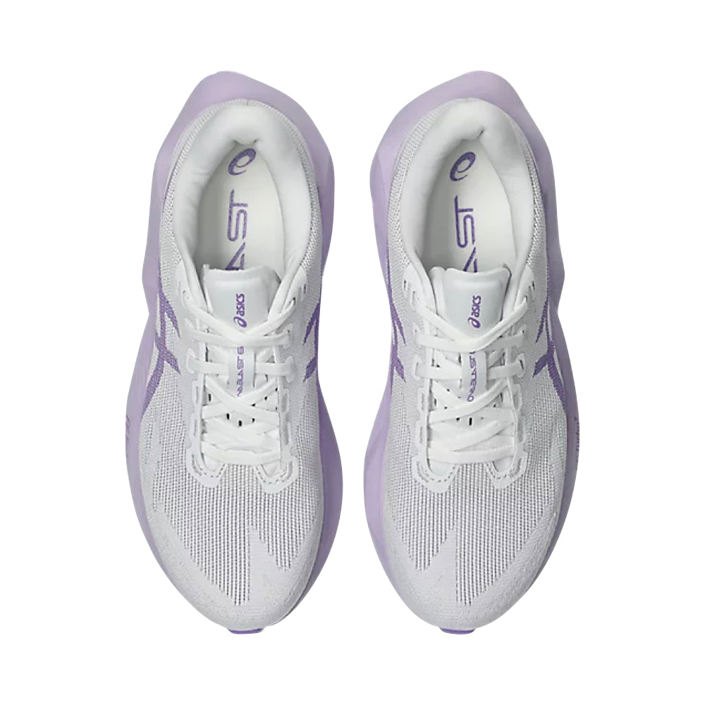 Top-down view of Asics Novablast 6 Sneaker for women.