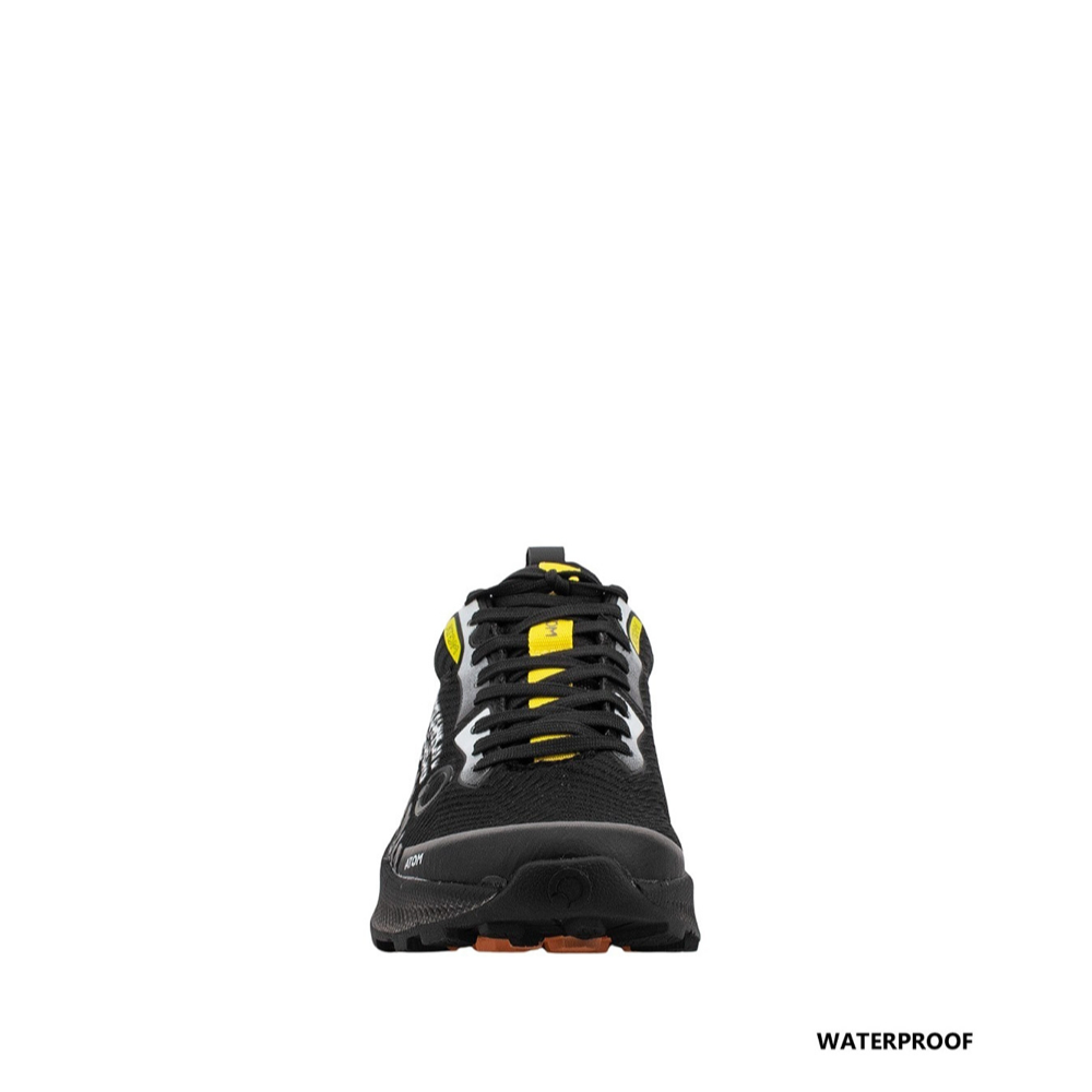 Atom by Fluchos Men's Terra High Tex Waterproof Mesh Sneaker (Dark Black)