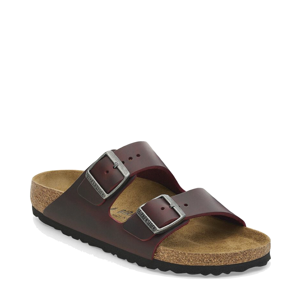 Toe view of Birkenstock Arizona Oiled Leather Sandal for unisex.