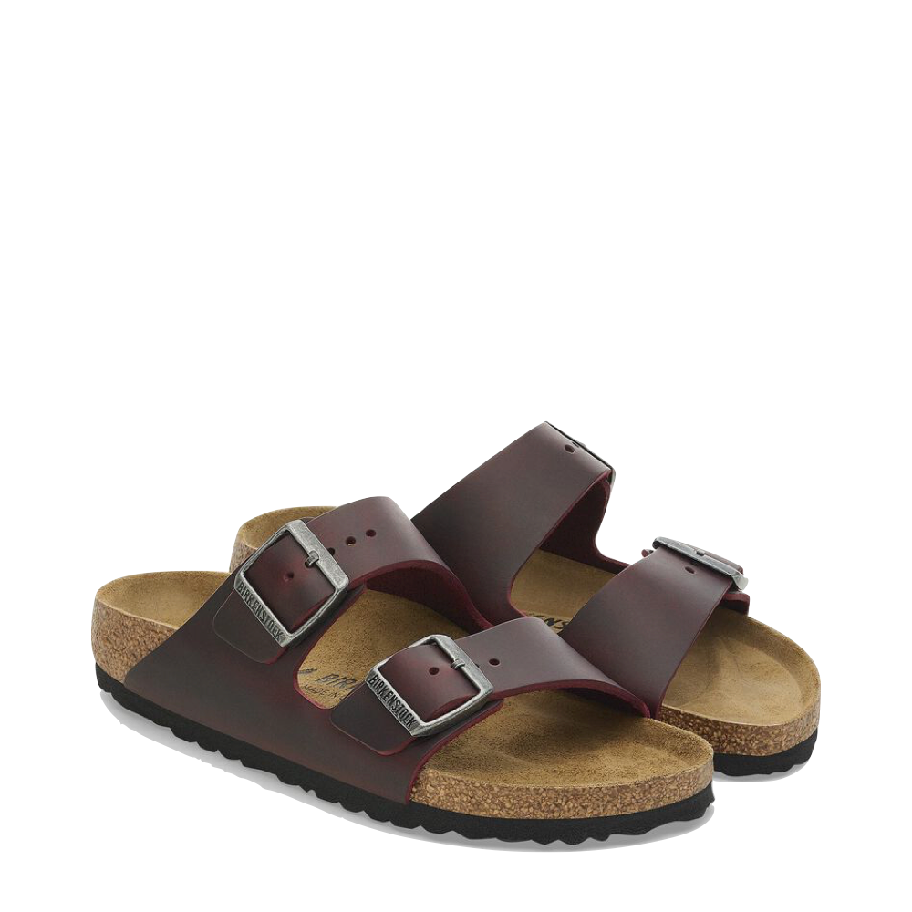 Toe view of Birkenstock Arizona Oiled Leather Sandal for unisex.