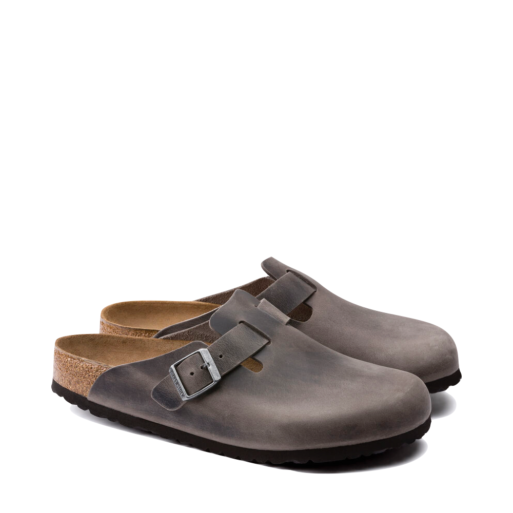 Toe view of Birkenstock Boston Soft Footbed Oiled Leather Clog for unisex.