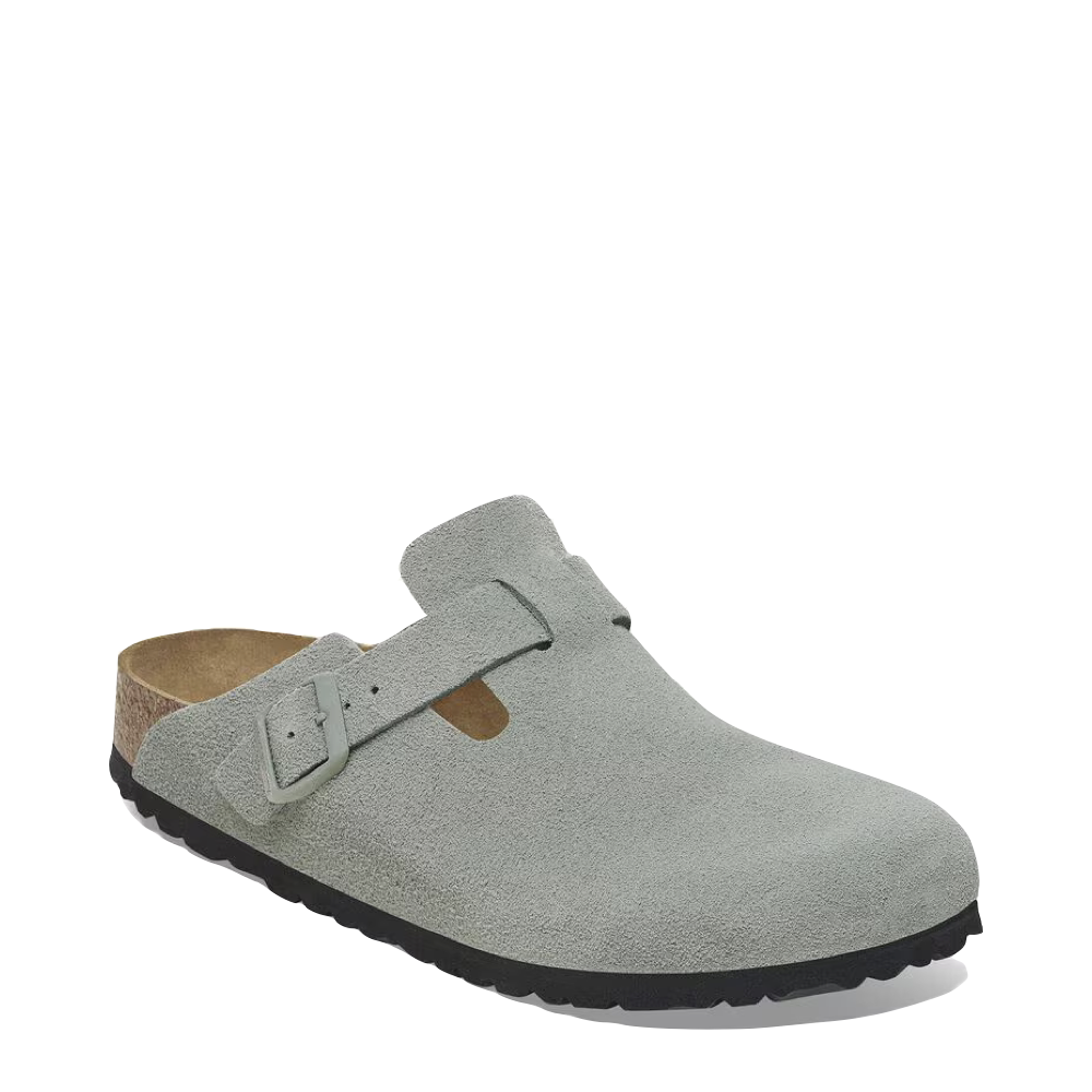 Toe view of Birkenstock Boston Suede Soft Footbed Clog.