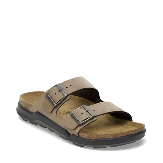 Birkenstock Men's Arizona Crosstown Oiled Leather Sandal in Tobacco