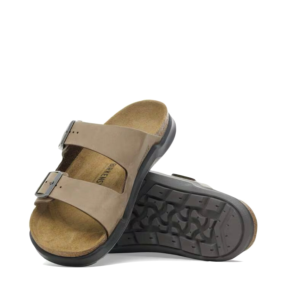 Birkenstock Men's Arizona Crosstown Oiled Leather Sandal in Tobacco