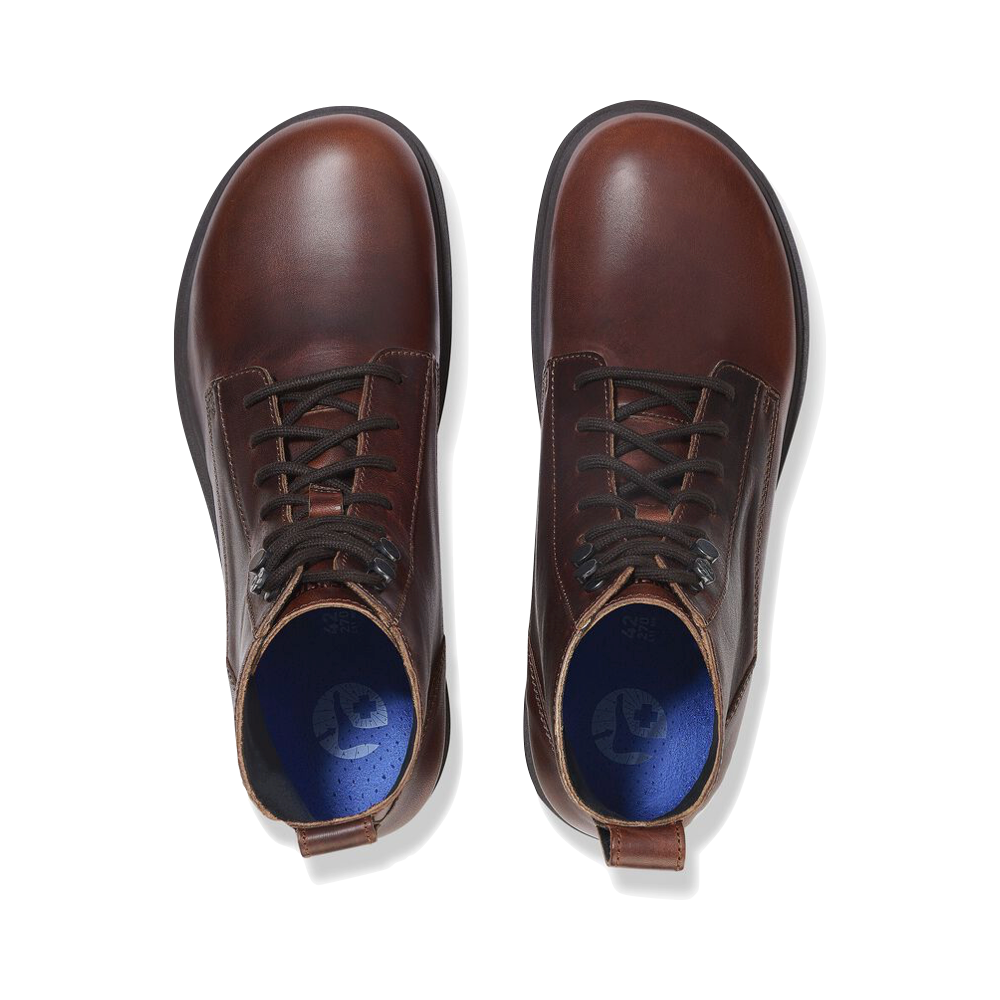 Top-down view of Birkenstock Highwood Leather Lace Boot for men.