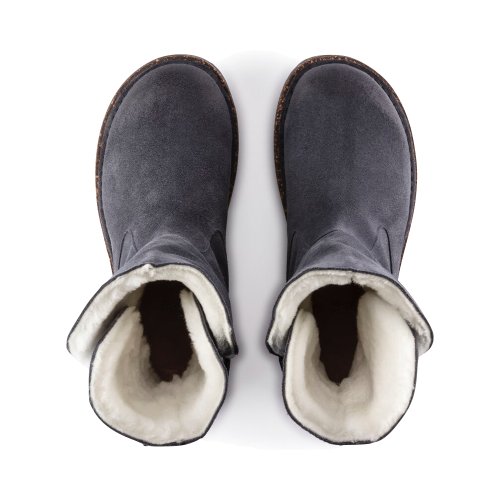 Birkenstock Uppsala Shearling Suede Leather Pull On Boot (Graphite)