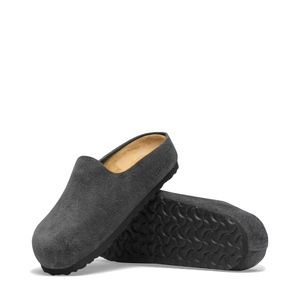 Side and bottom view of Birkenstock Amsterdam Wrapped Clog for women.