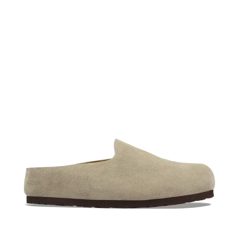 Side (right) view of Birkenstock Amsterdam Wrapped Clog for women.