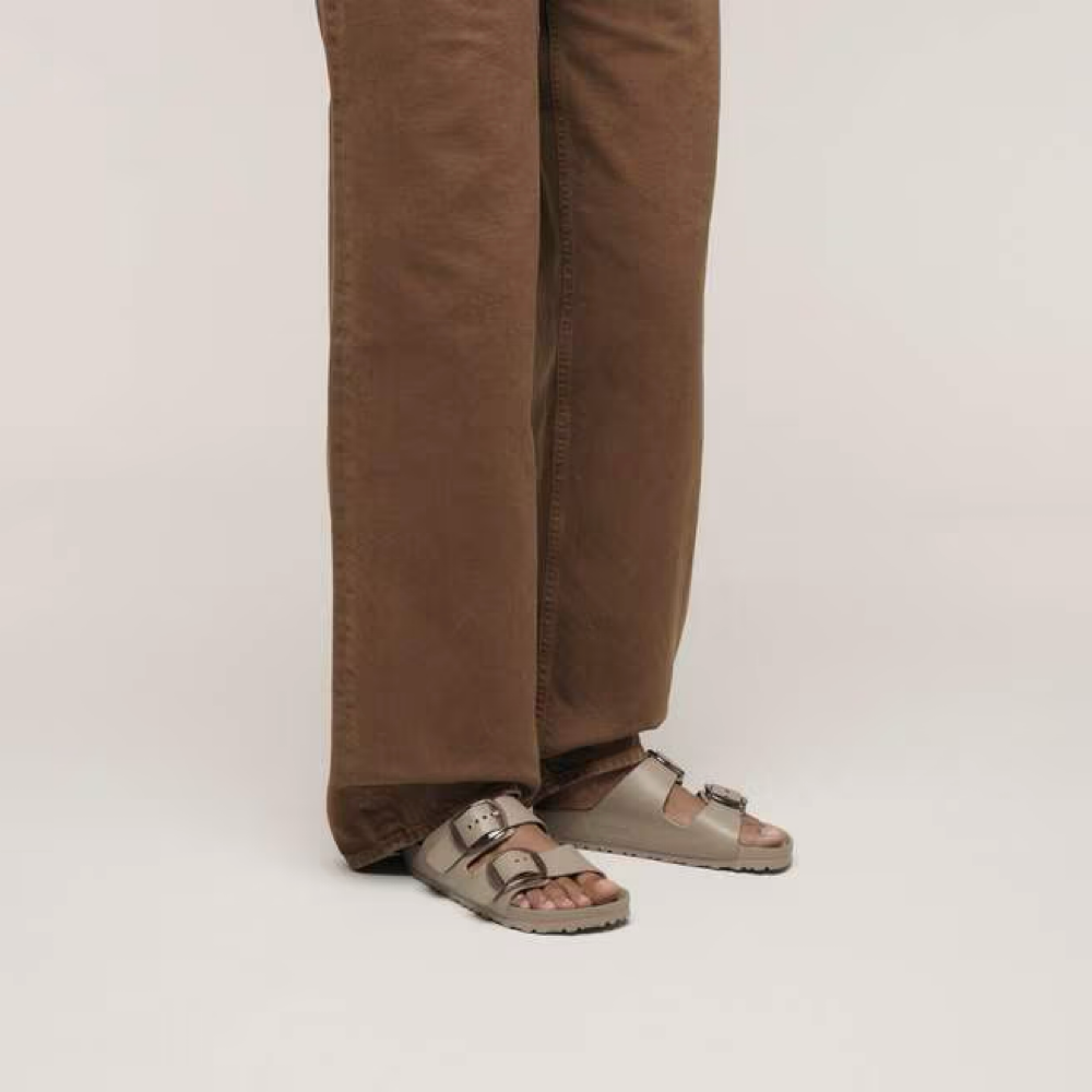 Model view of Birkenstock Arizona Big Buckle EVA Sandal for women.