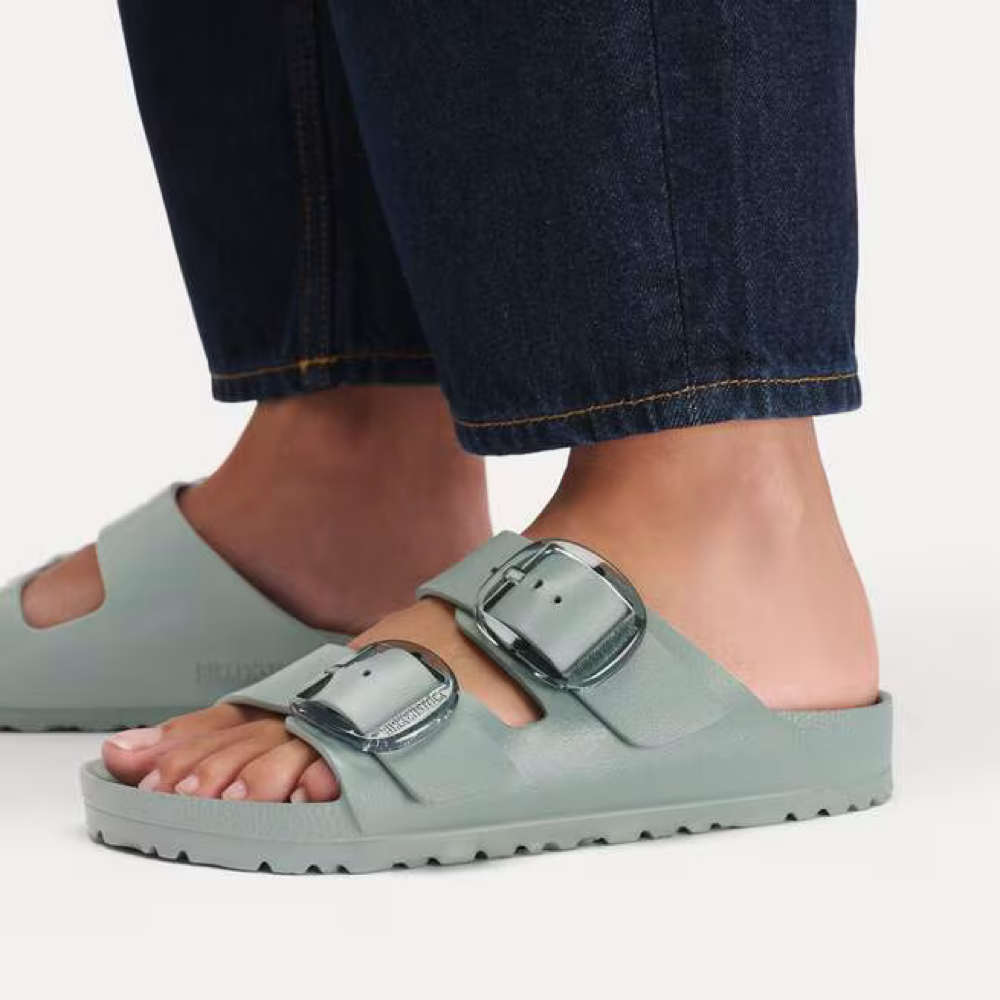 Model view of Birkenstock Arizona Big Buckle EVA for women.