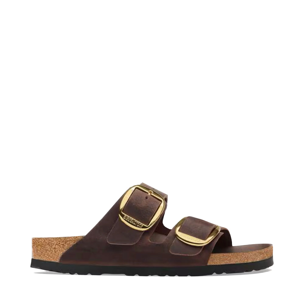 Side (right) view in Birkenstock Arizona Big Buckle Sandal for women.