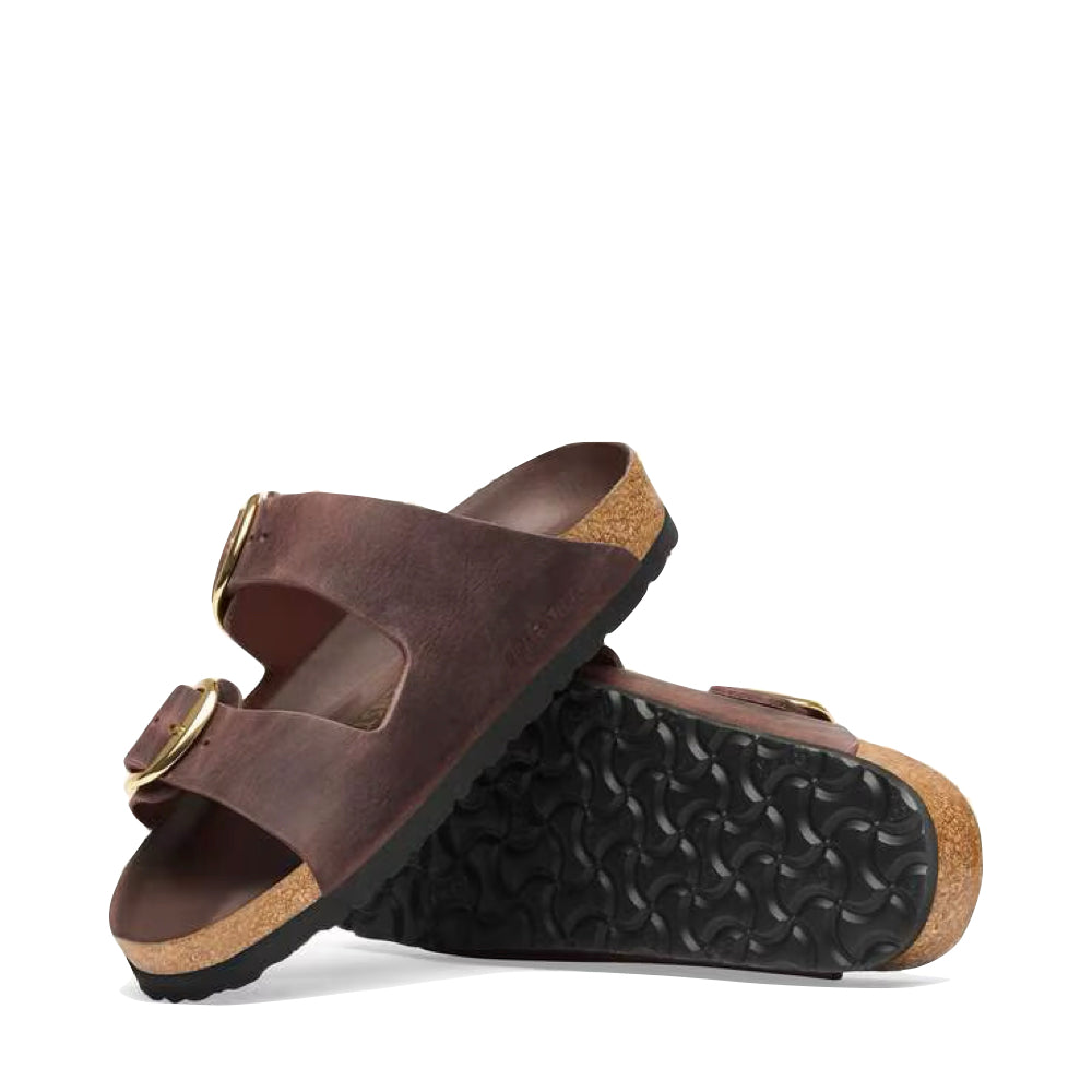 Side and bottom view in Birkenstock Arizona Big Buckle Sandal for women.