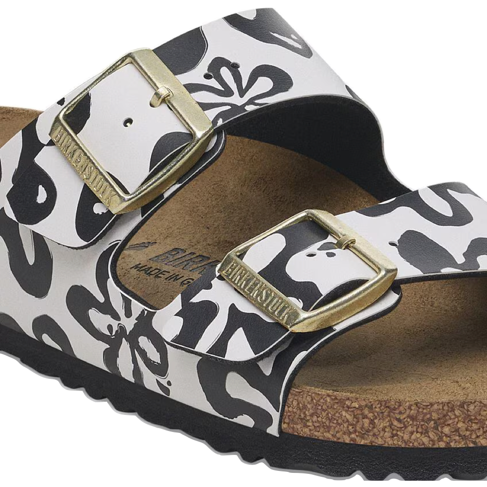Detail view of Birkenstock Arizona Birko-Flor Sandal for women. 