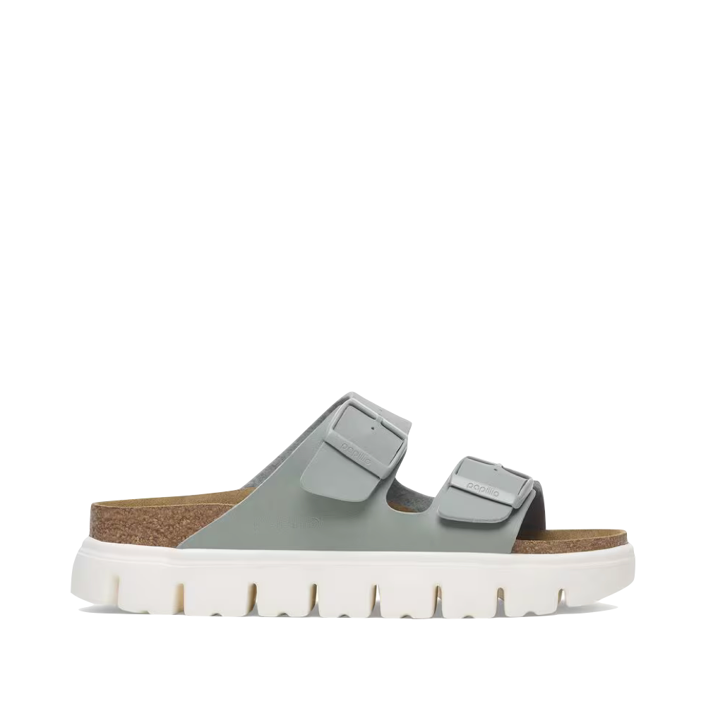 Side (right) view of Birkenstock Arizona Chunky Birko-Flor Sandal for women.