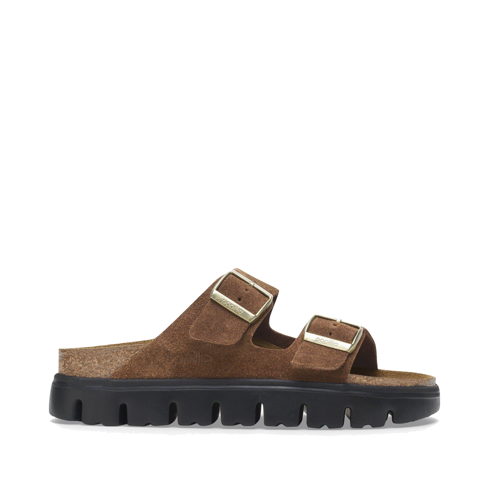 Side (right) view of Birkenstock Arizona Chunky Two Strap Sandal for women.