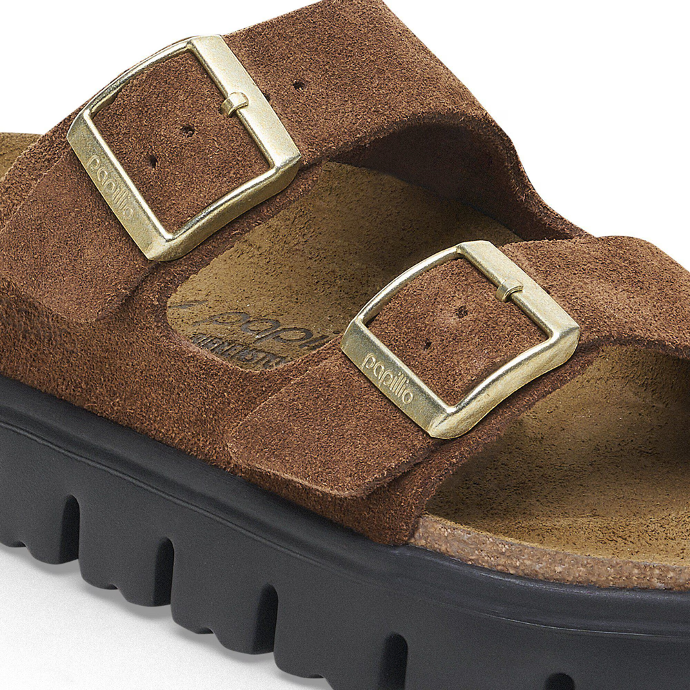 Detail view of Birkenstock Arizona Chunky Two Strap Sandal for women.