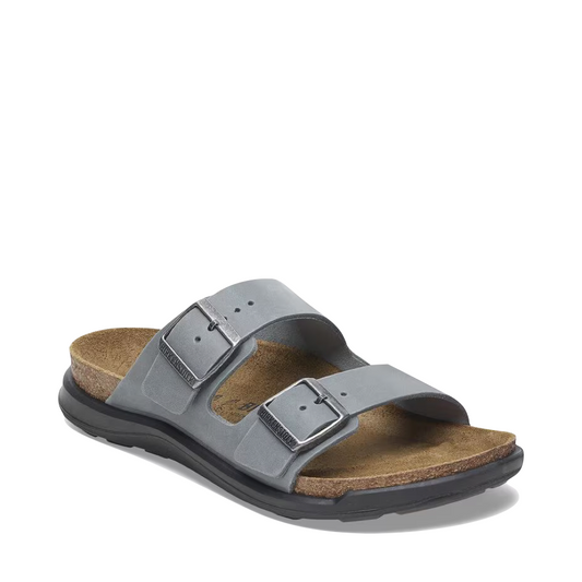 Toe view of Birkenstock Arizona Crosstown Rugged Oiled Leather Sandal for women.