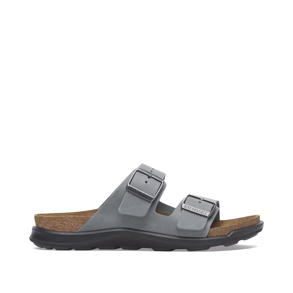 Side (view) view of Birkenstock Arizona Crosstown Rugged Oiled Leather Sandal for women.