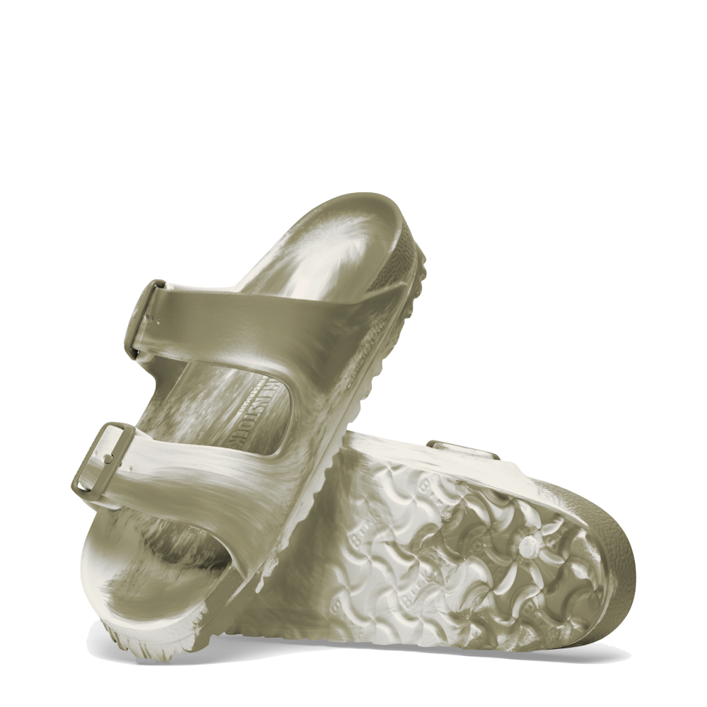 Side and bottom view of Birkenstock Arizona EVA Multi Sandal for women.