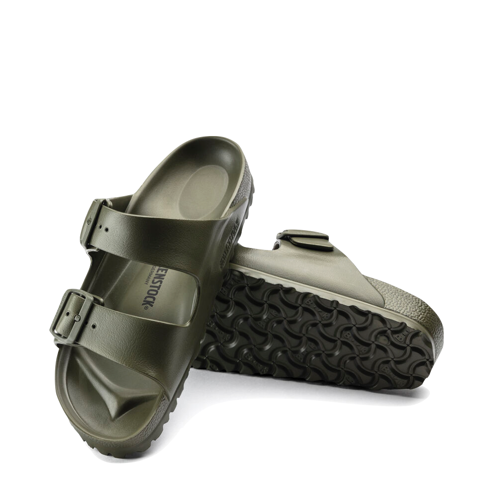 Top-down and bottom view of Birkenstock Arizona EVA Sandal for women.