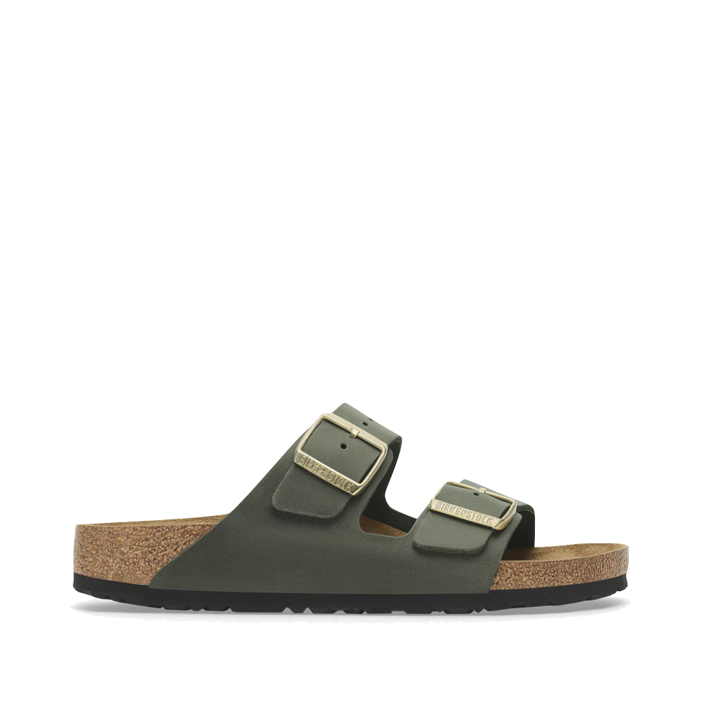 Side (right) view of Birkenstock Arizona Oiled Leather Sandal for women.