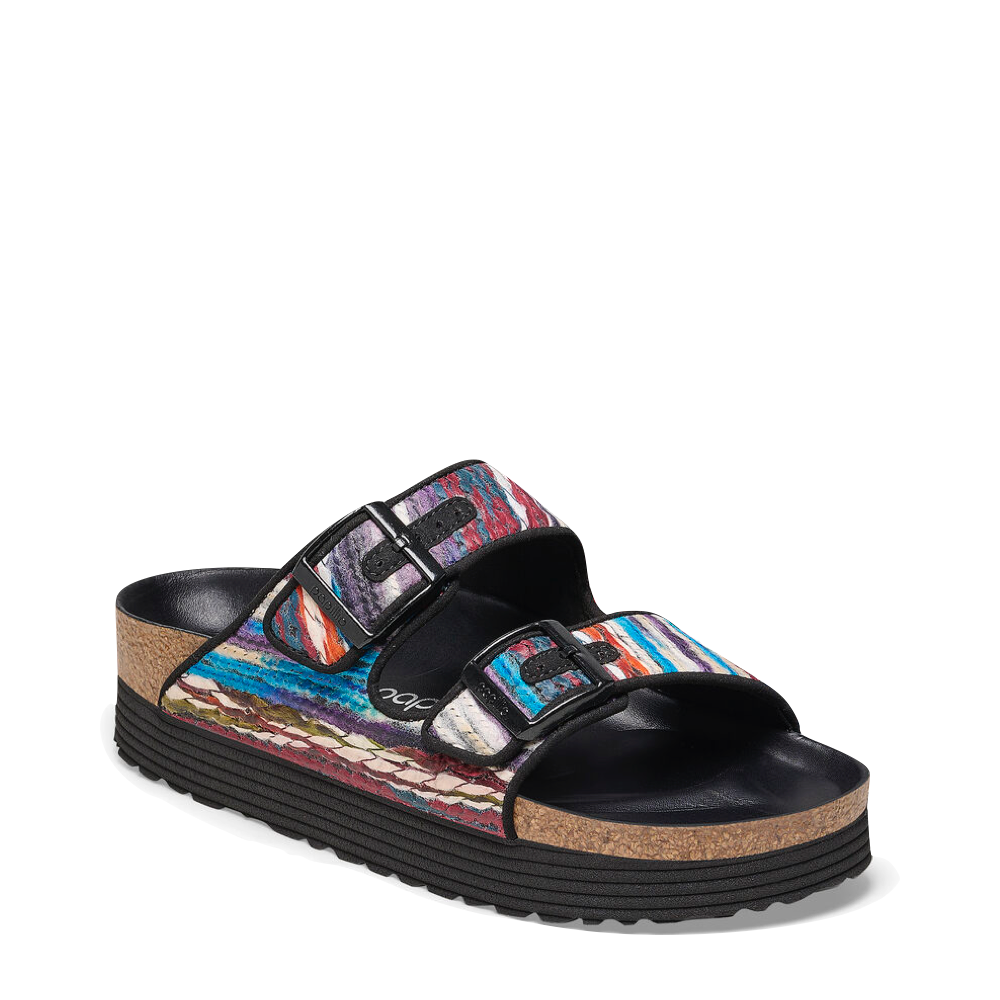 Birkenstock Women's Arizona Platform Multi Yarn in Turquoise