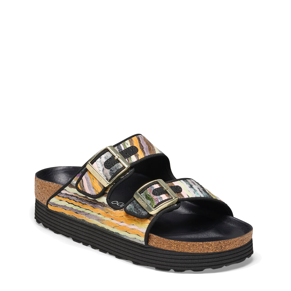 Birkenstock Women's Arizona Platform Multi Yarn in Yellow