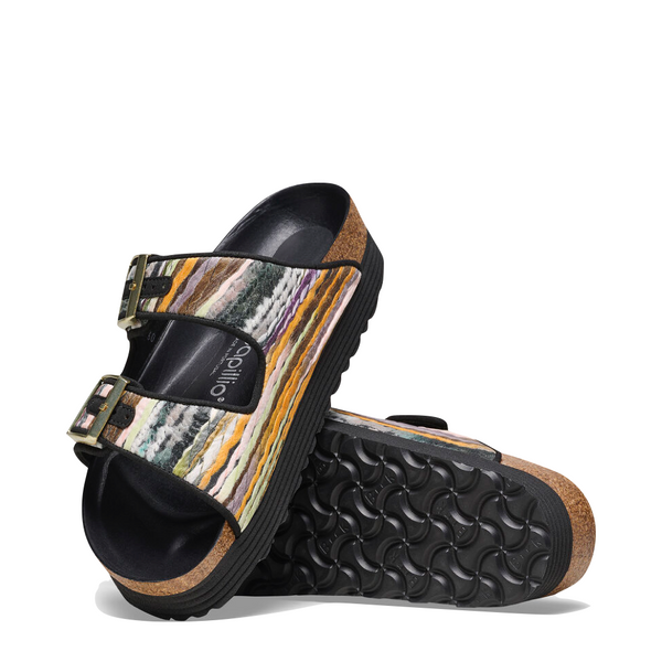 Birkenstock Women's Arizona Platform Multi Yarn in Yellow