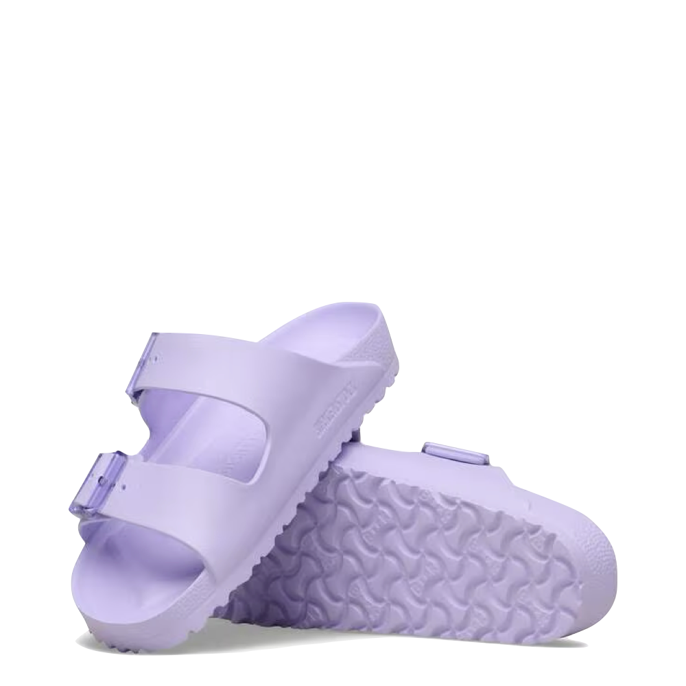 Side and bottom view of Birkenstock Arizona Stealth Buckle EVA Sandal for women.