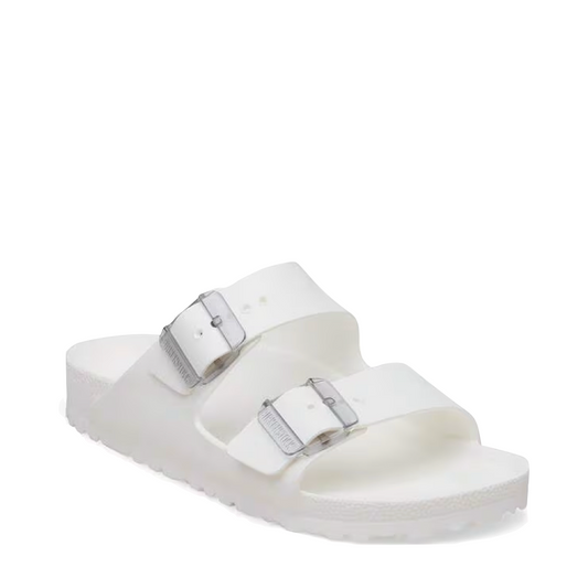 Toe view of Birkenstock Arizona Stealth Buckle EVA Sandal for women.