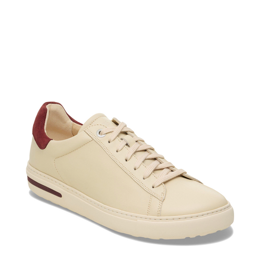 Toe view of Birkenstock Bend Low Leather Lace Sneaker for women.