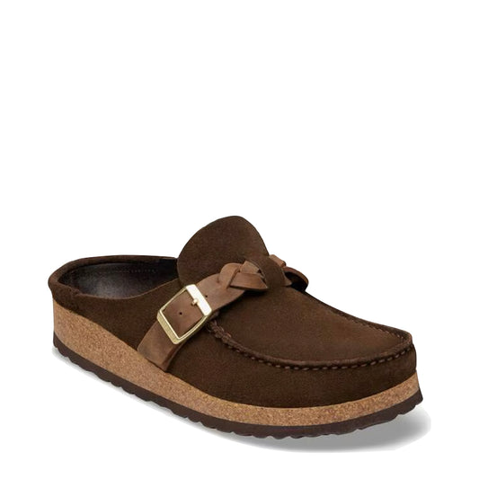 Toe view of Birkenstocks Buckley Braided Slip On Clog for women.