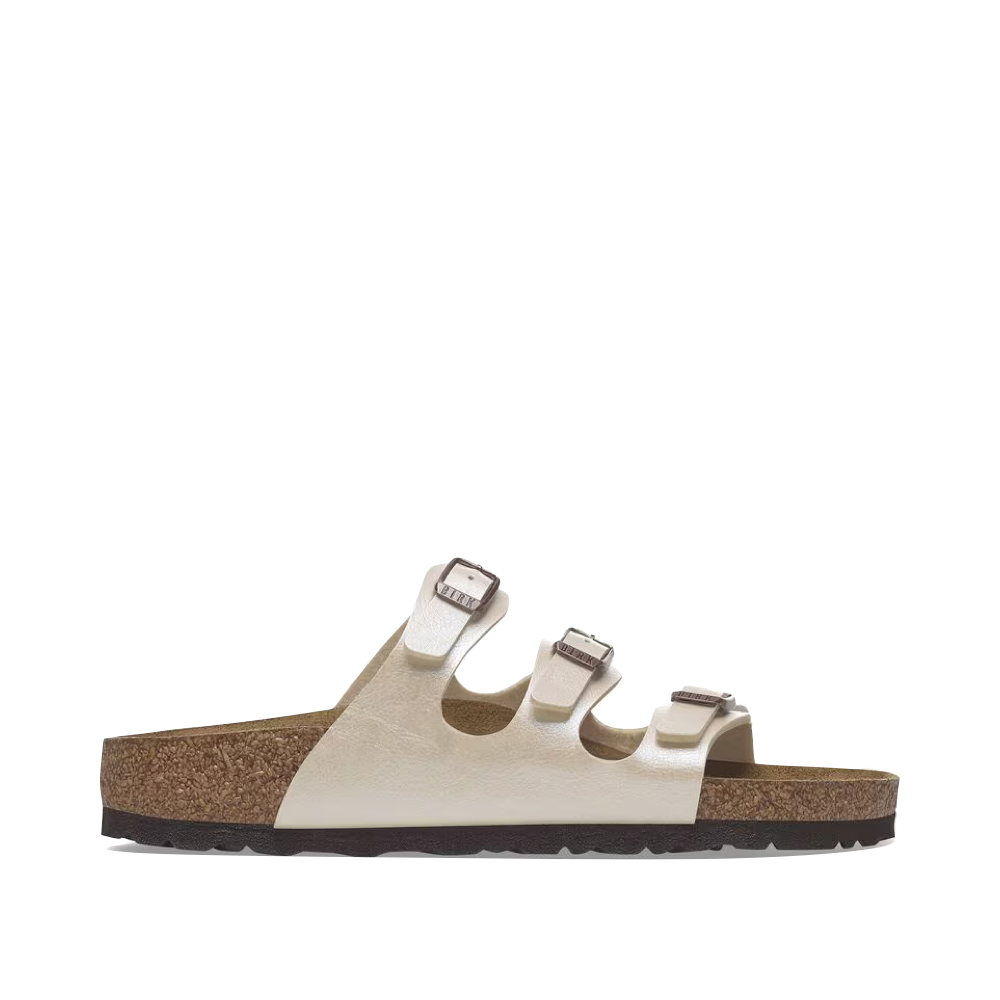 Side (right) view of Birkenstock Florida Birko-Flor Sandal for women.
