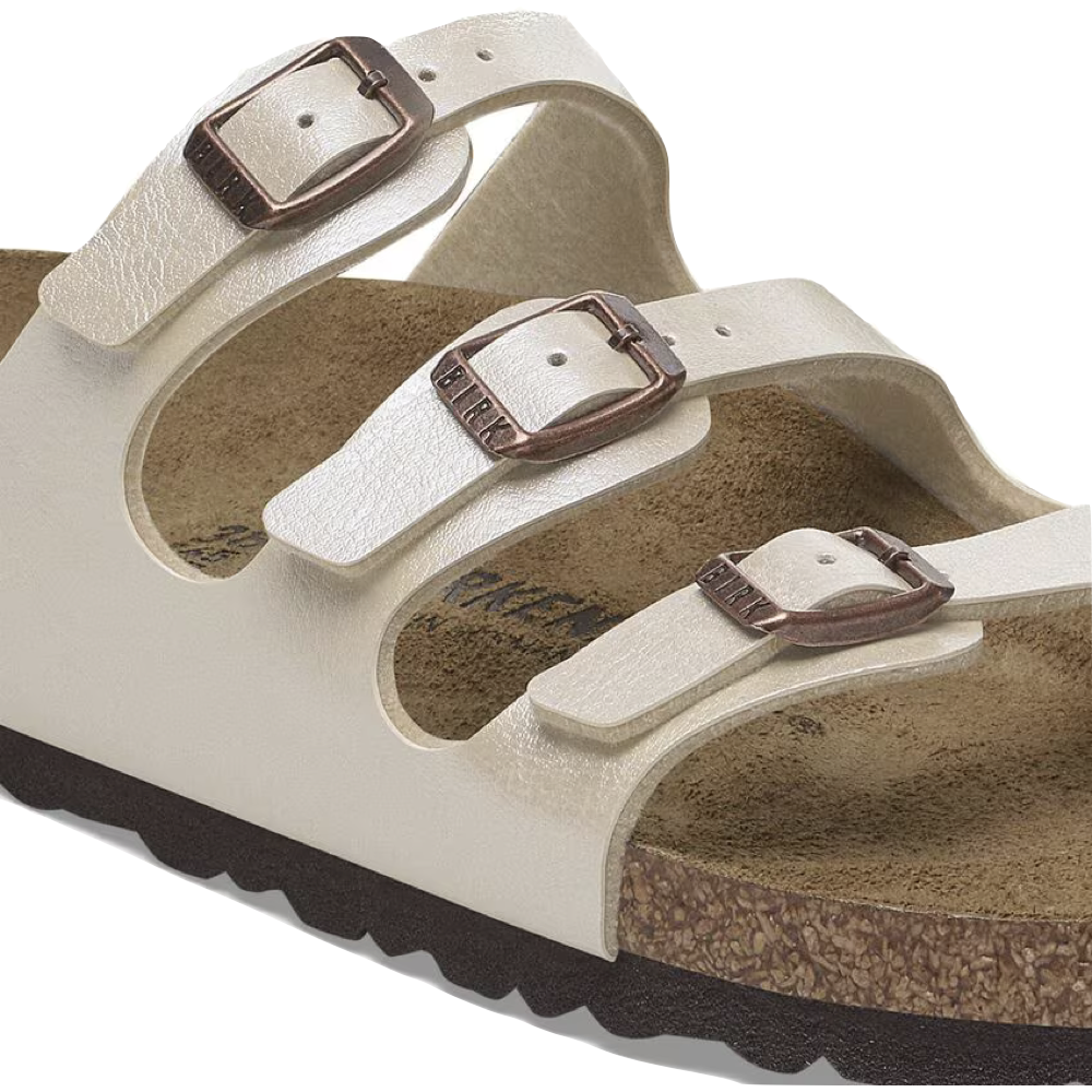 Detail view of Birkenstock Florida Birko-Flor Sandal for women.