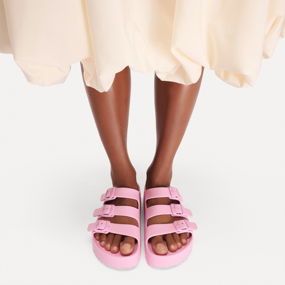 Model view of Birkenstock Florida Flex Platform EVA Sandal for women.