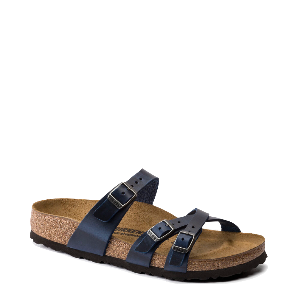 Birkenstock Women's Franca Oiled Leather Sandal in Blue