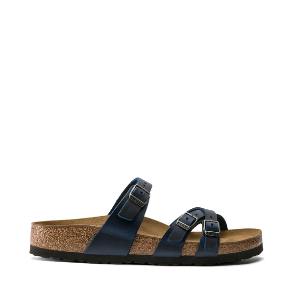 Birkenstock Women's Franca Oiled Leather Sandal in Blue